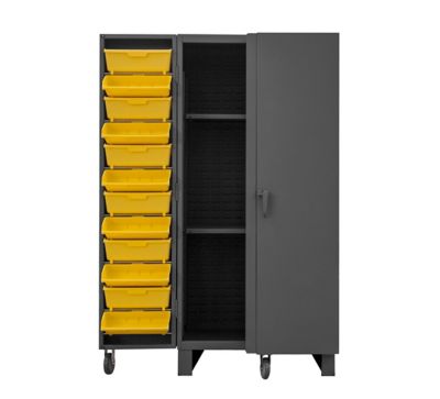 Durham MFG Cabinet with Bins and Shelves, HDC36-24DC24TB2S95