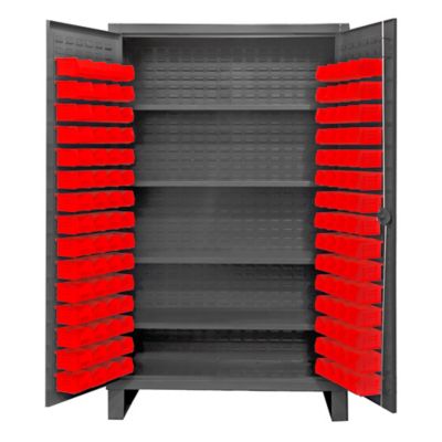 Durham MFG Cabinet with Bins and Shelves, HDC48-120-4S1795