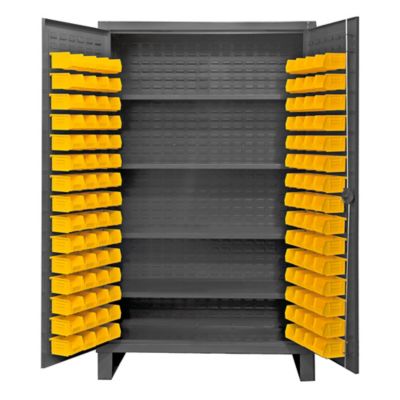 Durham MFG Cabinet with Bins and Shelves, HDC48-120-4S95