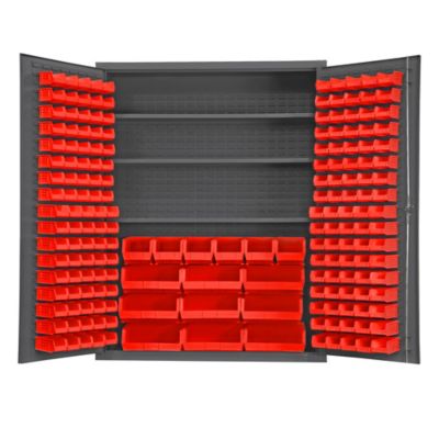 Durham MFG Cabinet with Bins and Shelves, SSC-185-3S-NL-1795