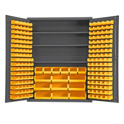 Durham MFG Cabinet with Bins and Shelves, SSC-185-3S-NL-95