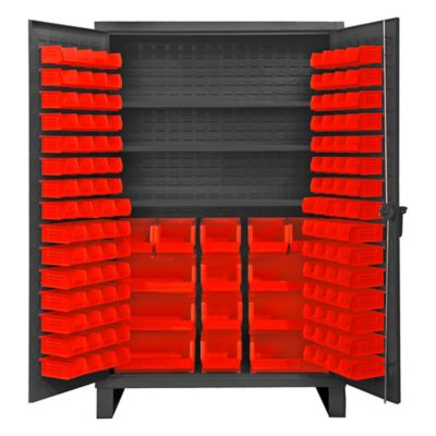 Durham MFG Cabinet with Bins and Shelves, HDC48-134-3S1795