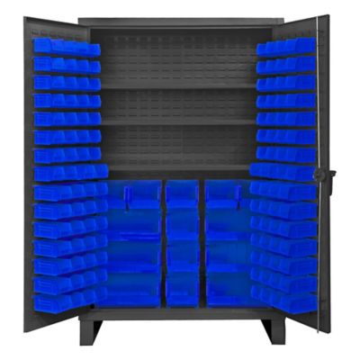 Durham MFG Cabinet with Bins and Shelves, HDC48-134-3S5295