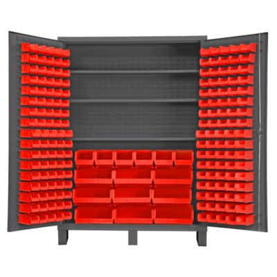 Durham MFG Cabinet with Bins and Shelves, SSC-185-3S-1795