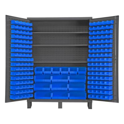 Durham MFG Cabinet with Bins and Shelves, SSC-185-3S-5295
