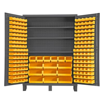 Durham MFG Cabinet with Bins and Shelves, SSC-185-3S-95