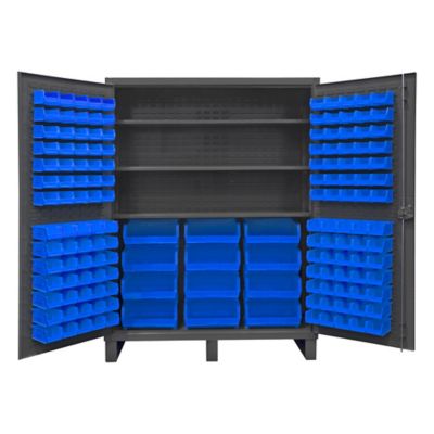 Durham MFG Cabinet with Bins and Shelves, HDC60-156-3S5295