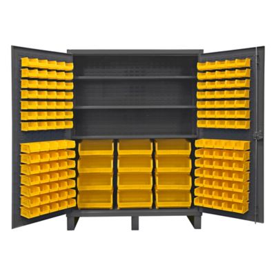 Durham MFG Cabinet with Bins and Shelves, HDC60-156-3S95