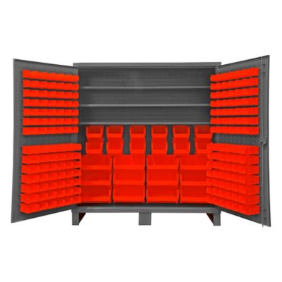 Durham MFG Cabinet with Bins and Shelves, HDC72-192-3S1795