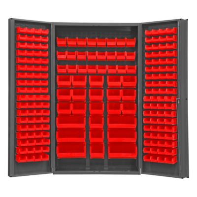 Durham MFG Cabinet with Bins and Shelves, SSC-722484-BDLP-2123S5