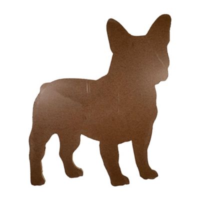 Image showing 2 th Barnwood USA Rustic Farmhouse 12 in. French Bulldog Cutout Reclaimed Wood Silhouette