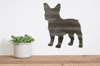 Image showing  Rustic Farmhouse 18 in. French Bulldog Cutout Reclaimed Wood Silhouette