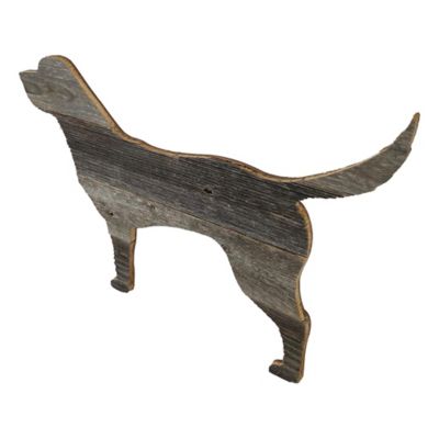 Image showing  Rustic Farmhouse 24 in. Labrador Retriever Cutout Reclaimed Wood Silhouette