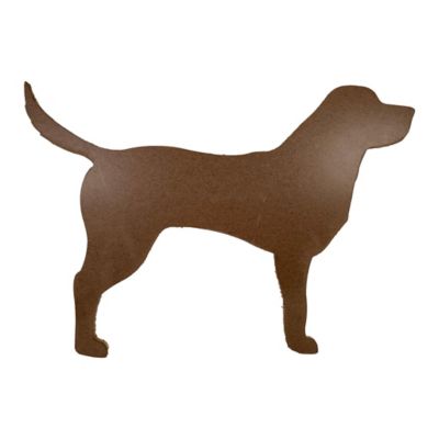 Image showing  Rustic Farmhouse 24 in. Labrador Retriever Cutout Reclaimed Wood Silhouette