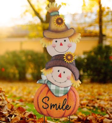 Image showing  Pumpkin Scare Crow Stake