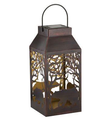 Regal Art & Gift Shadow Solar Lantern Square Bear