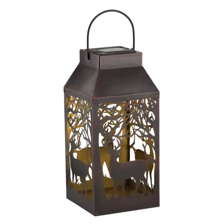 Regal Art & Gift Deer Square Shade Solar Lantern Lanterns