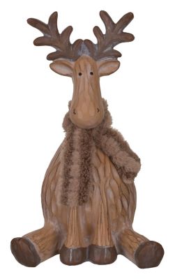 Regal Art & Gift Woodland Moose Sitting Decor Medium, 13734