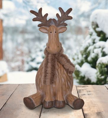 Image showing  Woodland Moose Sitting Decor, Medium
