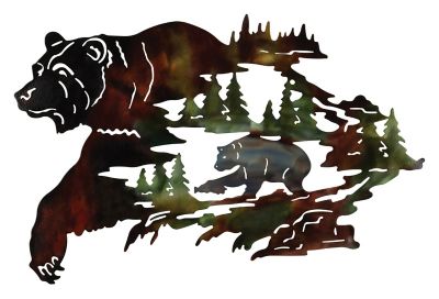Regal Art & Gift Metallic Lodge Wall Decor, Bear