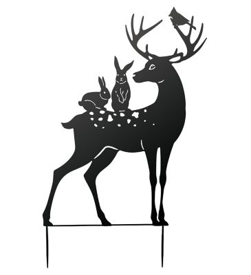 Regal Art & Gift Silhouette Stake Buck, 13716