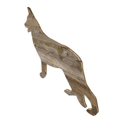 Image showing 1 th Barnwood USA Rustic Farmhouse 12 in. German Shepherd Cutout Reclaimed Wood Silhouette