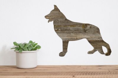 Image showing  Rustic Farmhouse 18 in. German Shepherd Cutout Reclaimed Wood Silhouette