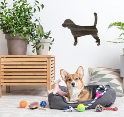 Image showing 3 th Barnwood USA Rustic Farmhouse 12 in. Beagle Cutout Reclaimed Wood Silhouette