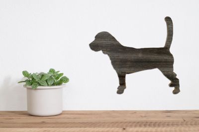 Image showing  Rustic Farmhouse 18 in. Beagle Cutout Reclaimed Wood Silhouette