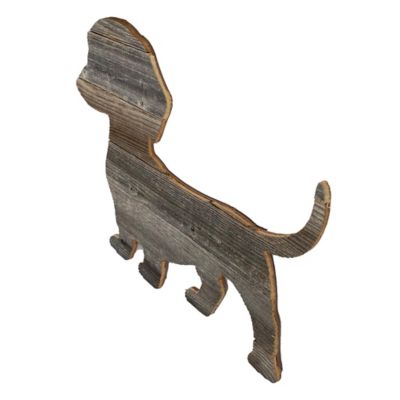 Image showing  Rustic Farmhouse 24 in. Dachshund Cutout Reclaimed Wood Silhouette