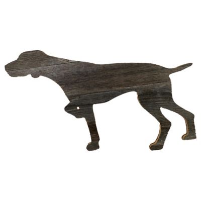 Barnwood USA Rustic Farmhouse 18 in. German Short Haired Pointer Cutout Reclaimed Wood Silhouette