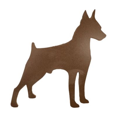 Image showing  Rustic Farmhouse 12 in. Doberman Pinscher Cutout Reclaimed Wood Silhouette