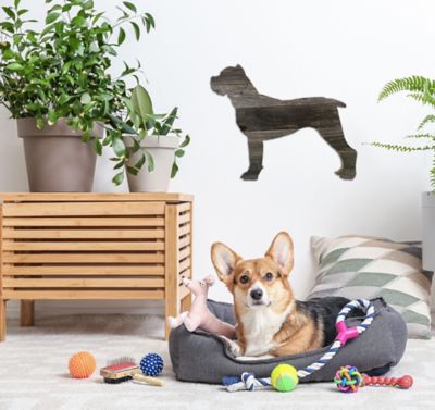 Image showing  Rustic Farmhouse 12 in. Cane Corso Cutout Reclaimed Wood Silhouette