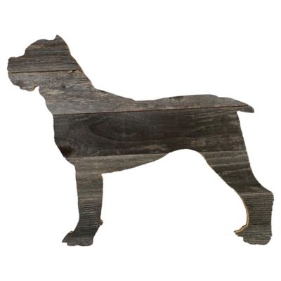 Barnwood USA Rustic Farmhouse 18 in. Cane Corso Cutout Reclaimed Wood Silhouette