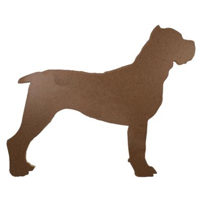 Image showing  Rustic Farmhouse 24 in. Cane Corso Cutout Reclaimed Wood Silhouette