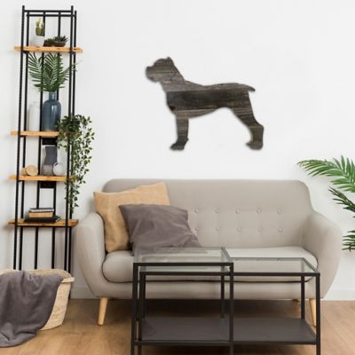Image showing  Rustic Farmhouse 24 in. Cane Corso Cutout Reclaimed Wood Silhouette