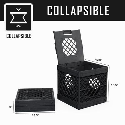 Image showing  Grabinet 1 x 3 Crate with Storage Bins, 210013-GBK-BK-BK