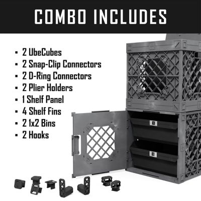 Image showing  Combo Pack 01 includes two crates, two bins along with accessories, 210013-GBKB-GY