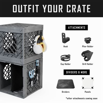 Image showing  Combo Pack 01 includes two crates, two bins along with accessories, 210013-GBKB-GY