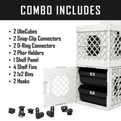 Image showing  Combo Pack 01 includes two crates, two bins along with accessories, 210013-GBKB-WH