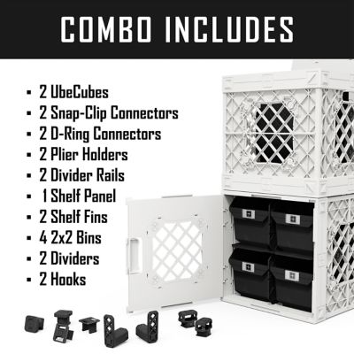 Image showing  Combo Pack 02 includes two crates, four bins along with accessories, 220001-CO2-WH