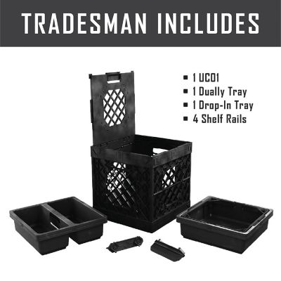 Image showing 1 th UbeCube Tradesman Double Utility Kit, 210002-UTK-BK-BK