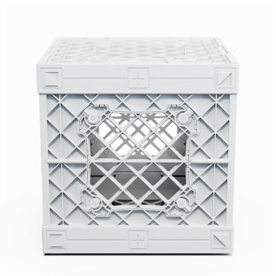 UbeCube UC01 Collapsible Crate with Hinged Lid, 200100-UC01-WH