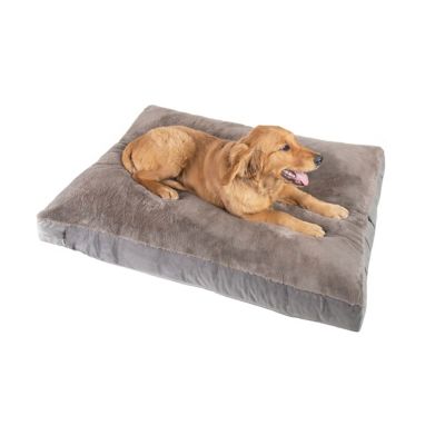 Image showing  Rectangle Fur to Velvet Ped Bed