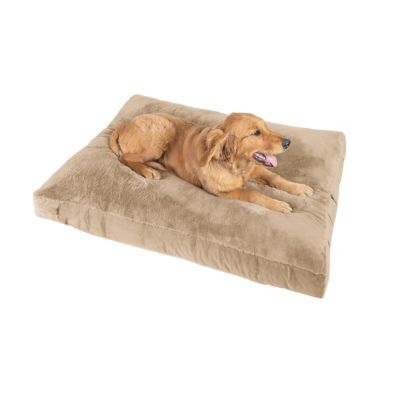 Image showing  Rectangle Fur to Velvet Ped Bed