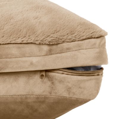 Image showing  Rectangle Fur to Velvet Ped Bed