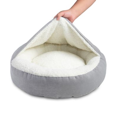 Image showing 1 th Sherry Kline Soft Sherpa Round Pet Bed with Hoodie