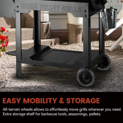 Image showing 6 th Z GRILLS 8-in-1 BBQ Wood Fire Pellet Grill and Smoker, Black/Silver