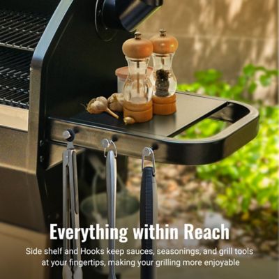 Image showing  8-in-1 BBQ Wood Fire Pellet Grill and Smoker with Auto Temperature Control, Bronze/Black