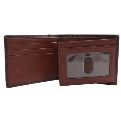 Image showing  Front Flip Bifold With ID Window Embossed Flag Rfid